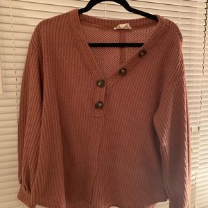 Boutique size small waffle knit shirt